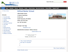 Tablet Screenshot of gbs.rsu13.org
