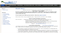 Desktop Screenshot of health.rsu13.org